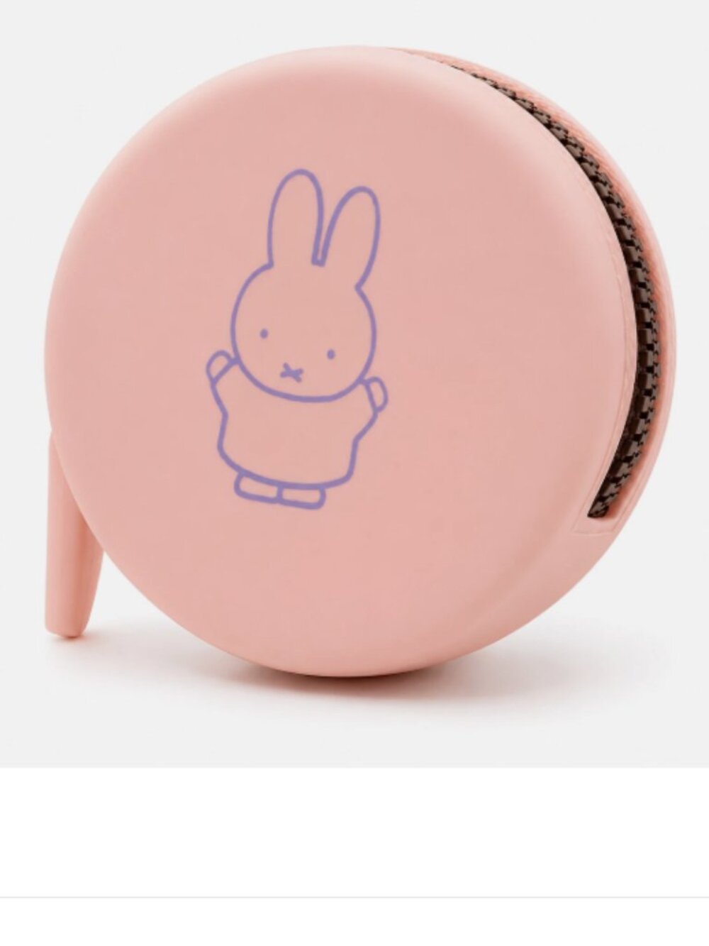 New Cute Miffy PINK Rabbit Round Coin Pouch Key Zipper Bag Holder Wallet Purse